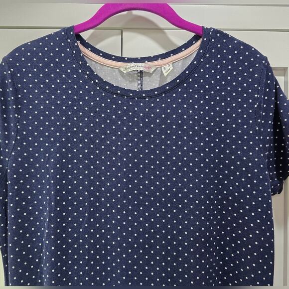 Isaac Mizrahi Live! Navy Blue Polka Dot Dress with Pockets – Size S - Picture 5 of 9